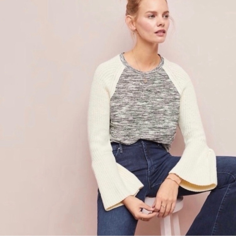 Anthropologie Dolan Raglan Bell Sleeve Sweater Women’s Size S
